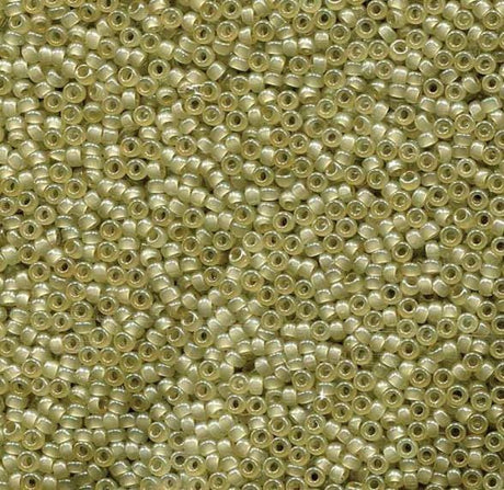 15-2374 Translucent Celery, Miyuki Seed Bead 15/0