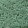 Translucent Sage Miyuki round seed bead in color 2374 size 8.