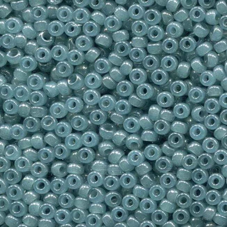 Translucent Eucalyptus Miyuki round seed bead in color 2376 size 8.
