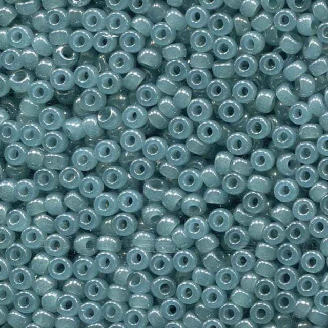 Translucent Eucalyptus Miyuki round seed bead in color 2376 size 8.