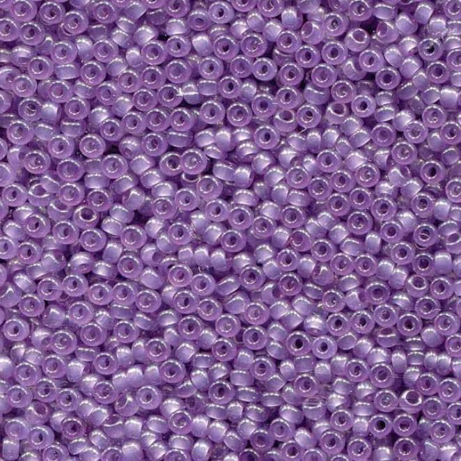 Translucent Lavendar Miyuki round seed bead in color 2377 size 11.