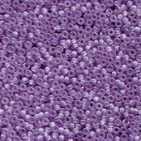 Translucent Lavendar Miyuki round seed bead in color 2377 size 11.