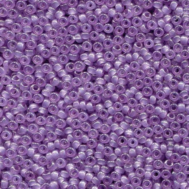 Translucent Lavendar Miyuki round seed bead in color 2377 size 11.