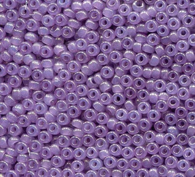 Translucent Lavendar Miyuki round seed bead in color 2377 size 15.