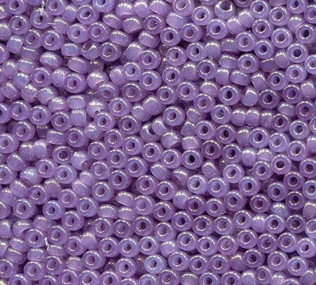 Translucent Lavendar Miyuki round seed bead in color 2377 size 15.