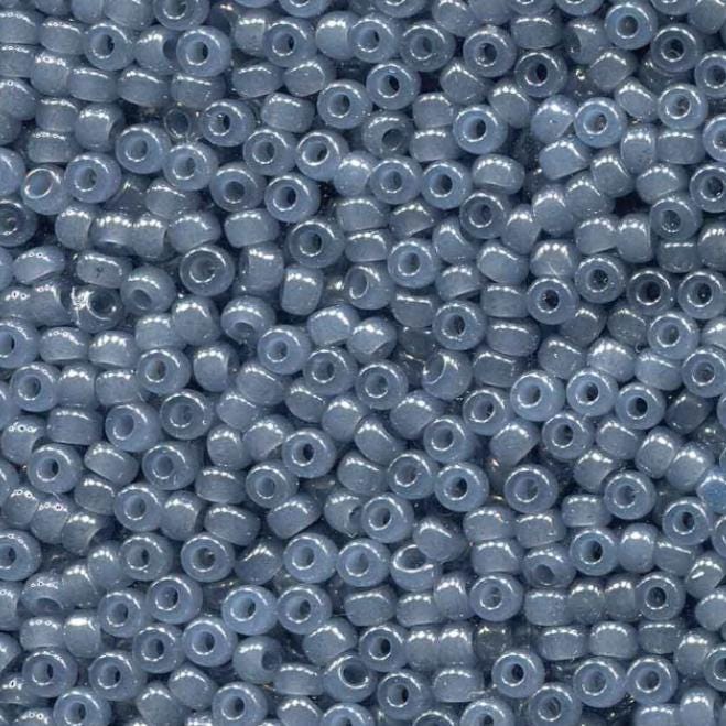 Translucent Slate Miyuki round seed bead in color 2378 size 8.