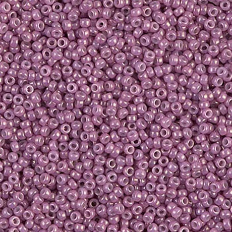 15/0 Opaque Dark Orchid Luster Miyuki Glass Seed Beads, 1867-10 grams