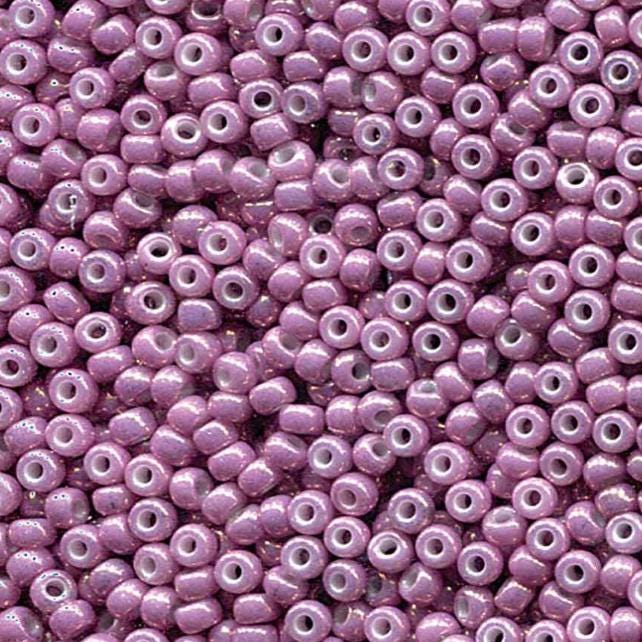 8/0 Opaque Dark Orchid Luster Miyuki Glass Seed Beads, 1867-10 grams