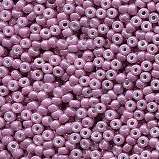 8/0 Opaque Dark Orchid Luster Miyuki Glass Seed Beads, 1867-10 grams