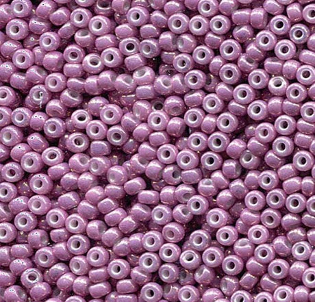 8/0 Opaque Dark Orchid Luster Miyuki Glass Seed Beads, 1867-10 grams