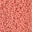 8/0 Duracoat Dyed Miyuki Seed Bead, Opaque Dark Salmon, 4462