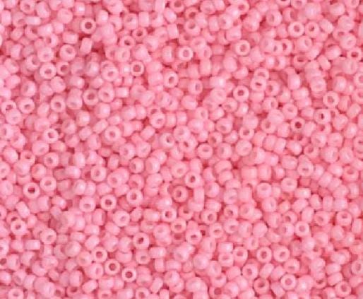 15/0 Duracoat Dyed Miyuki size Seed Bead, Opaque Light Carnation, 4466