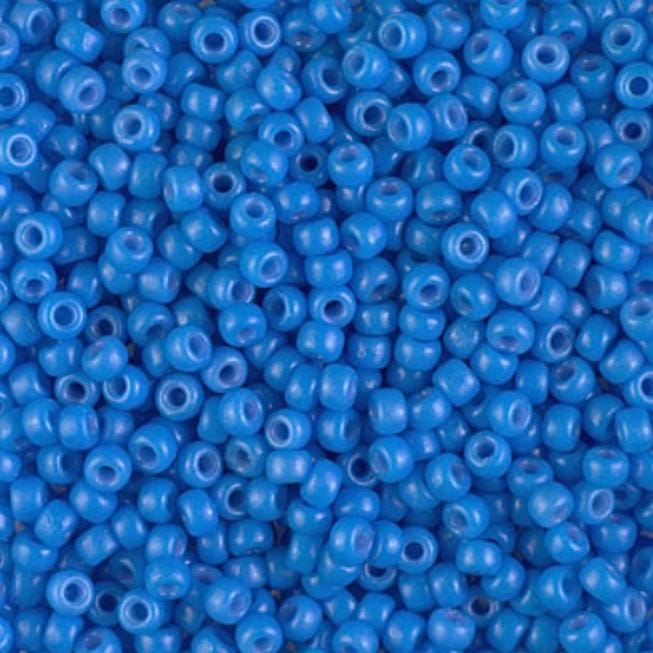 8/0 Duracoat Dyed Miyuki Seed Bead, Opaque Delphinium, 4484