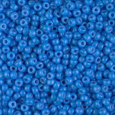 8/0 Duracoat Dyed Miyuki Seed Bead, Opaque Delphinium, 4484