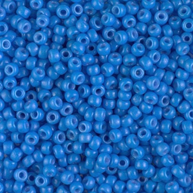 8/0 Duracoat Dyed Miyuki Seed Bead, Opaque Delphinium, 4484