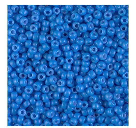 8/0 Duracoat Dyed Miyuki Seed Bead, Opaque Delphinium, 4484