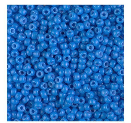 8/0 Duracoat Dyed Miyuki Seed Bead, Opaque Delphinium, 4484