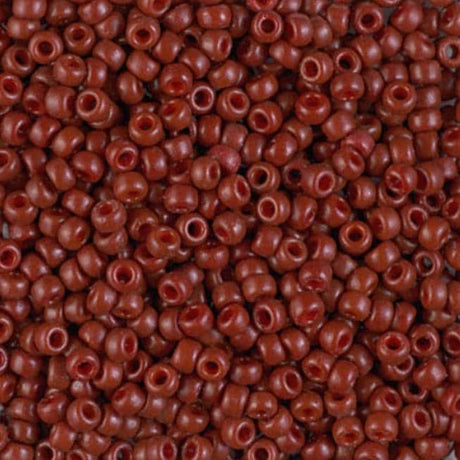8/0 Duracoat Dyed Miyuki Seed Bead Opaque Maroon, 4470
