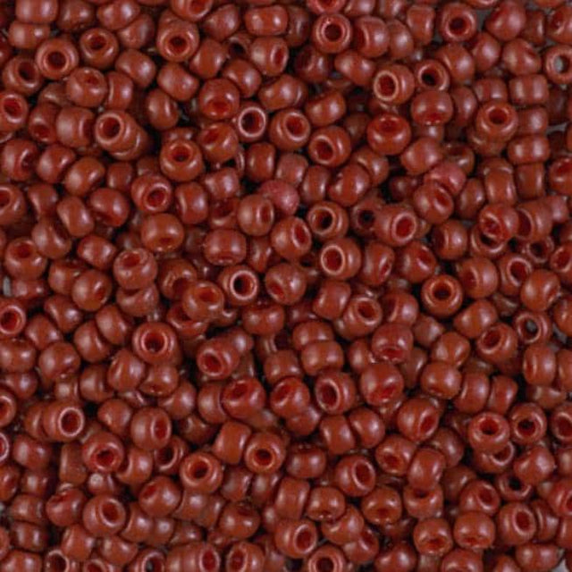 8/0 Duracoat Dyed Miyuki Seed Bead Opaque Maroon, 4470
