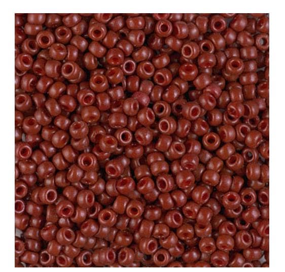 8/0 Duracoat Dyed Miyuki Seed Bead Opaque Maroon, 4470
