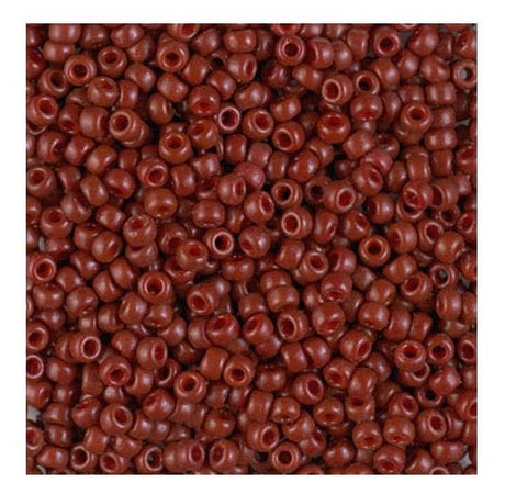 8/0 Duracoat Dyed Miyuki Seed Bead Opaque Maroon, 4470