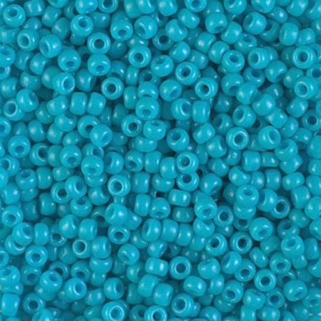 8/0 Duracoat Dyed Miyuki Seed Bead, Opaque Underwater Blue, 4480