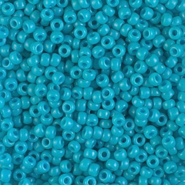 8/0 Duracoat Dyed Miyuki Seed Bead, Opaque Underwater Blue, 4480