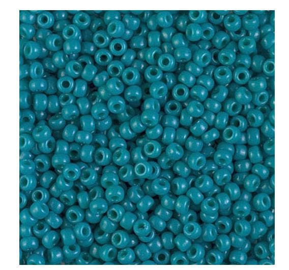 8/0 Duracoat Dyed Opaque Azure, Miyuki Seed Bead, Opaque Azure, 4483