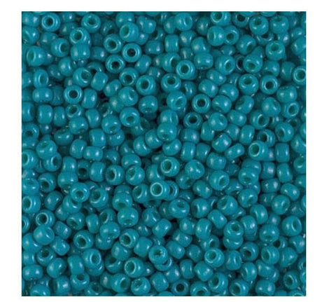 8/0 Duracoat Dyed Opaque Azure, Miyuki Seed Bead, Opaque Azure, 4483