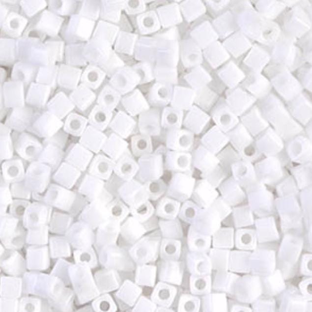 1.8mm Miyuki Cube White SB18-402, 10 Grams