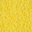 15/0 Matte Transparent Yellow AB, Miyuki Seed Bead 136FR