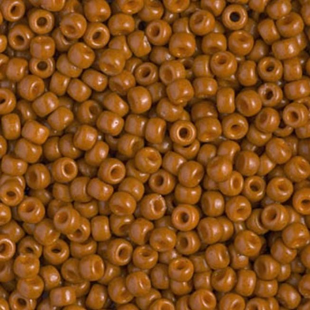 8/0 Duracoat Dyed Miyuki Seed Bead, Opaque Persimmon, 4458