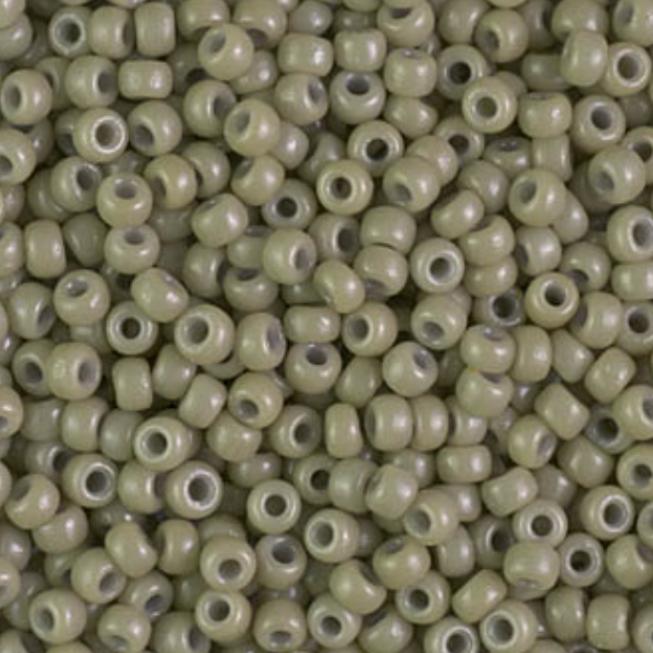 8/0 Duracoat Dyed Miyuki Seed Bead, Opaque Cactus, 4474