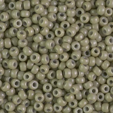8/0 Duracoat Dyed Miyuki Seed Bead, Opaque Cactus, 4474