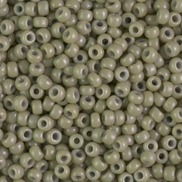 8/0 Duracoat Dyed Miyuki Seed Bead, Opaque Cactus, 4474