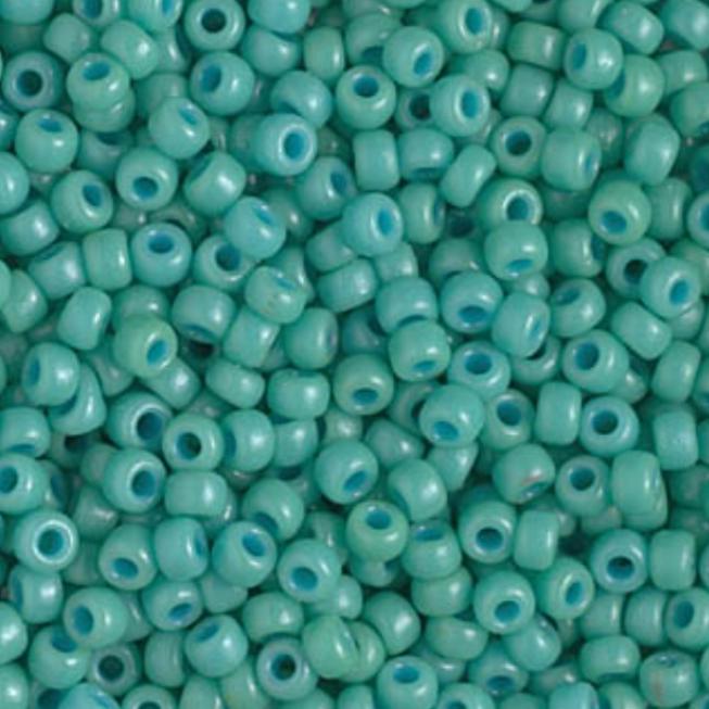 8/0 Duracoat Dyed Miyuki Seed Bead, Opaque Sea Opal, 4475