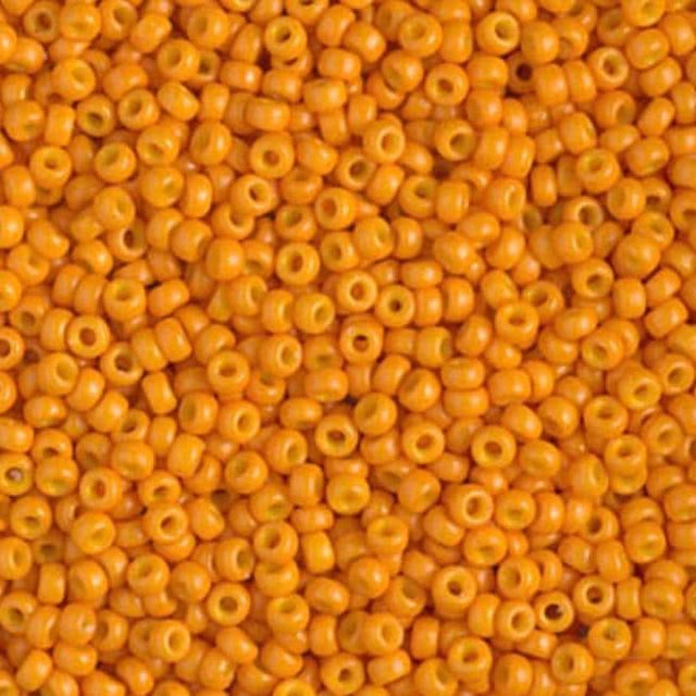 11/0 Duracoat Dyed Miyuki Seed Bead, Opaque Kumquat, 4454