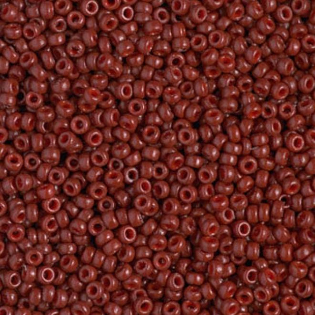 11/0 Duracoat Dyed Miyuki Seed Bead, Opaque Maroon, 4470