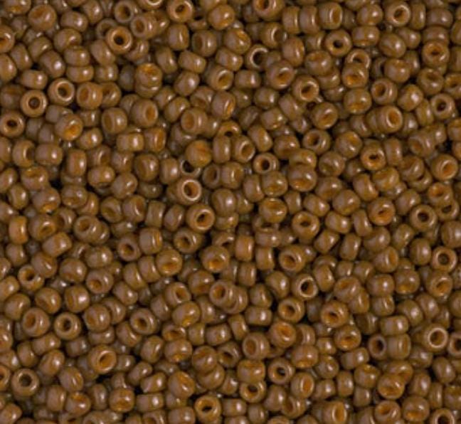 11/0 Duracoat Dyed Miyuki Seed Bead, Opaque Cognac, 4492