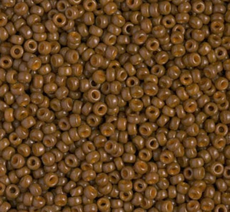 11/0 Duracoat Dyed Miyuki Seed Bead, Opaque Cognac, 4492