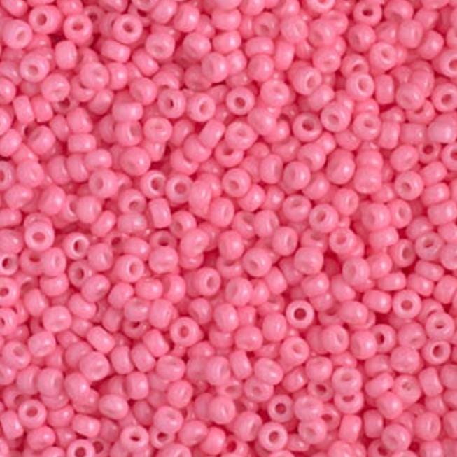 11/0 Duracoat Dyed Miyuki Seed Bead, Opaque Carnation, 4467