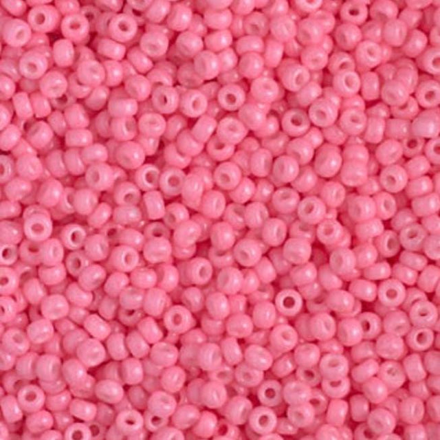 11/0 Duracoat Dyed Miyuki Seed Bead, Opaque Carnation, 4467
