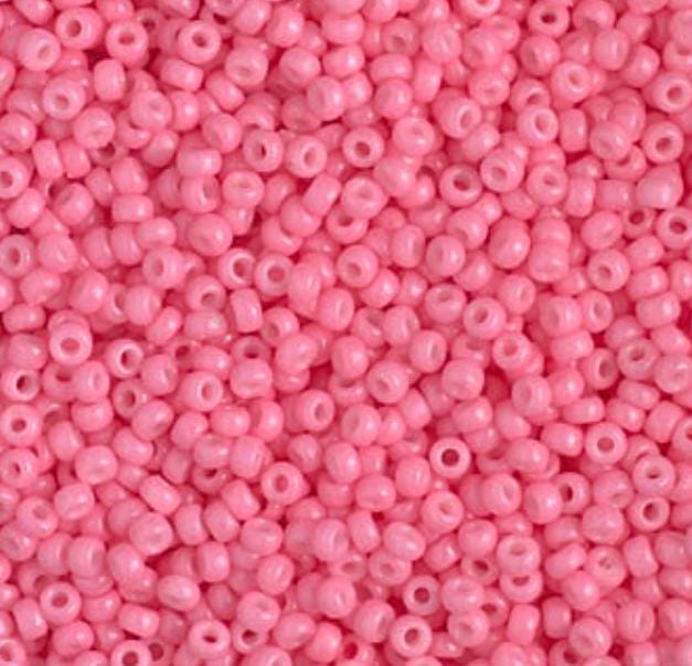 11/0 Duracoat Dyed Miyuki Seed Bead, Opaque Carnation, 4467