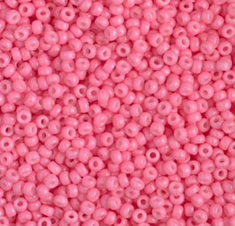 11/0 Duracoat Dyed Miyuki Seed Bead, Opaque Carnation, 4467