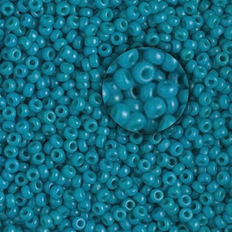 11/0 Duracoat Dyed Miyuki Seed Bead, Opaque Azure, 4483