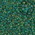 11/0 Matte Transparent Green AB, Miyuki Seed Bead 11-146FR