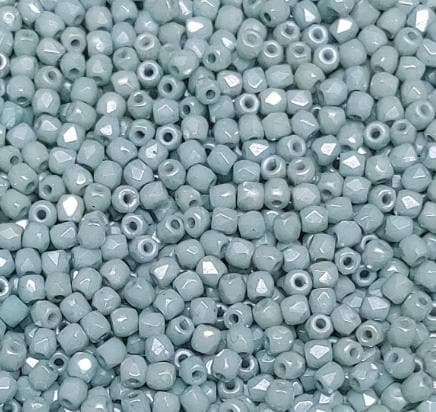 True 2MM Teal Luster, Fire Polish Czech Glass, 100 Beads