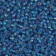 Silverlined Capri Blue AB Miyuki  round seed bead in color 1025 size 11.