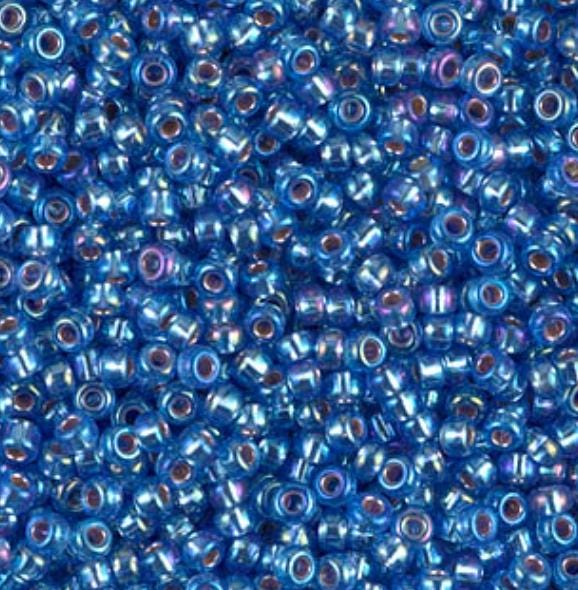 11-1019 Silverlined Sapphire AB, Miyuki Seed Bead 11/0