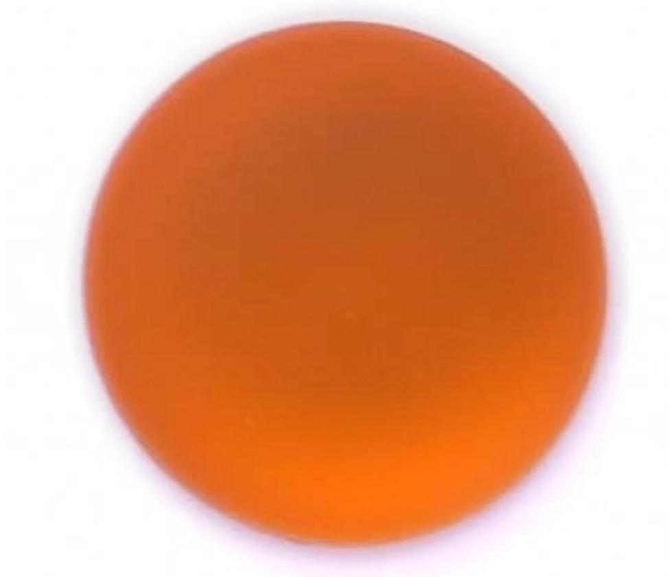 Lunasoft Lucite Cabochon Round Mango, 24mm quantity 1
